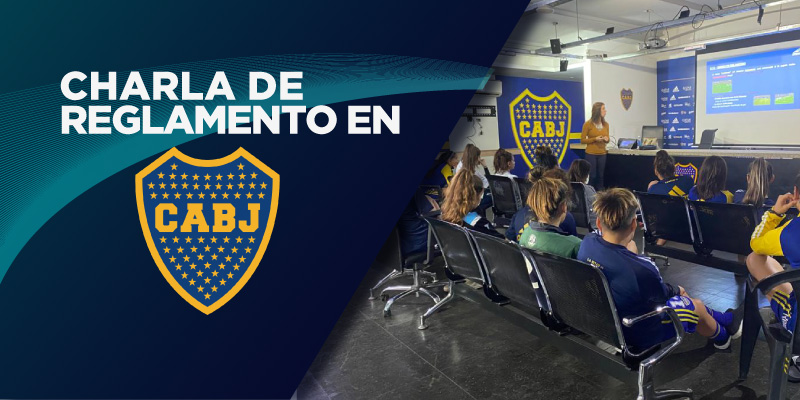 Charla de “Reglas de juego y sus modificaciones” en Boca Juniors