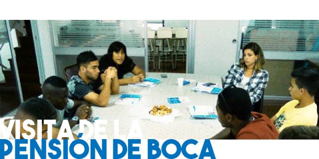 Nos visitaron los chicos de la pensión de Boca