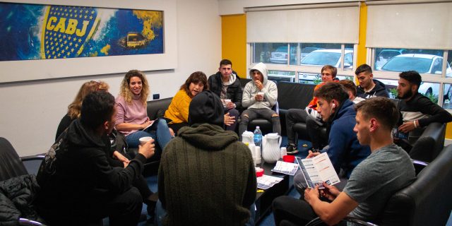 Merienda informativa en la pensión de Boca Juniors