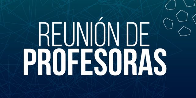 Reunión virtual de profesoras