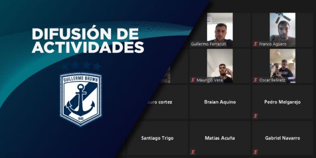 Difusión con el plantel profesional de Guillermo Brown