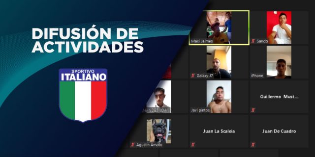 Charla de difusión con el plantel de Sportivo Italiano